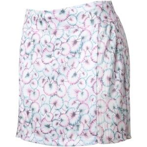 Greg Norman Women's Lily Print 18" Pull On Golf Skort